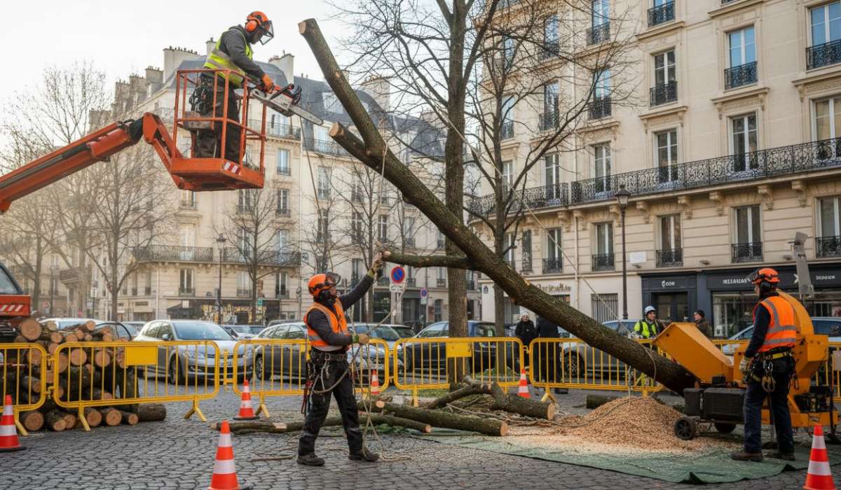 Couper un arbre en ville