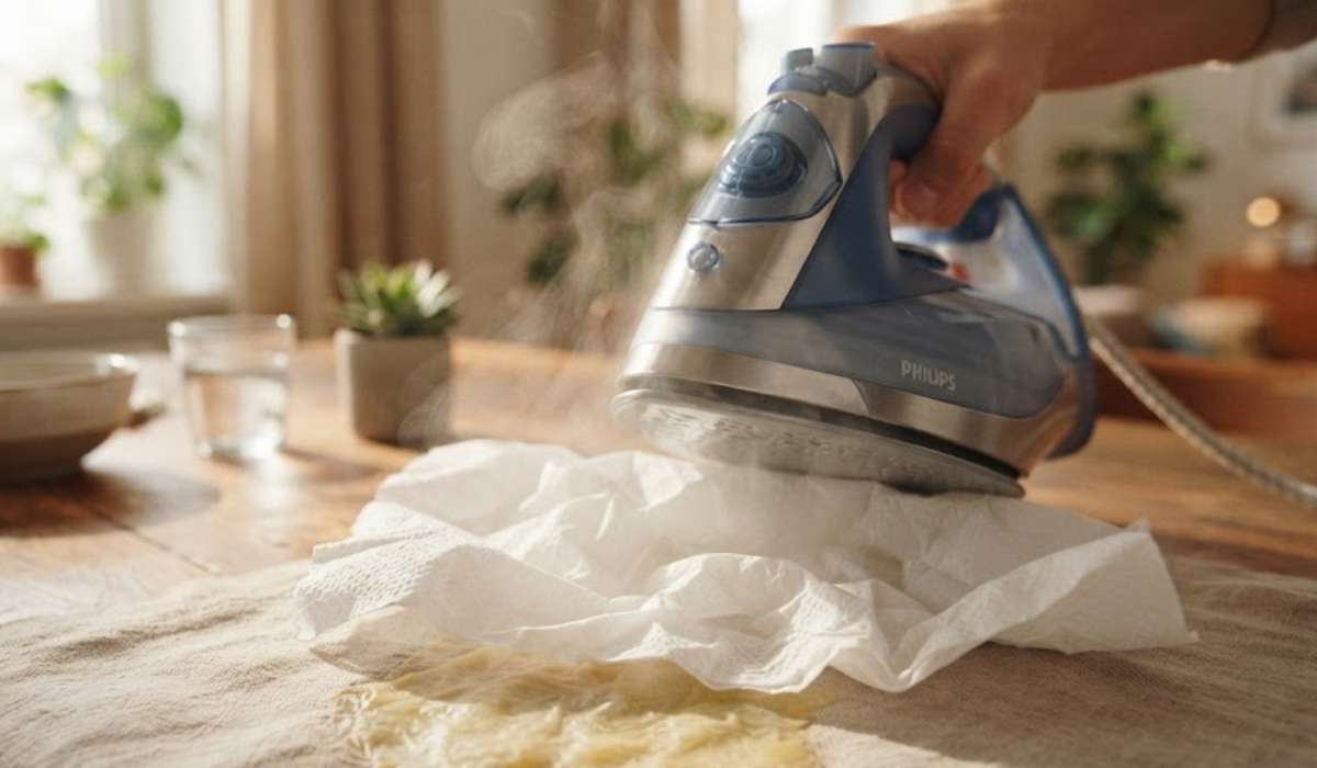 Astuce de grand mère pour enlever la cire sur du tissu